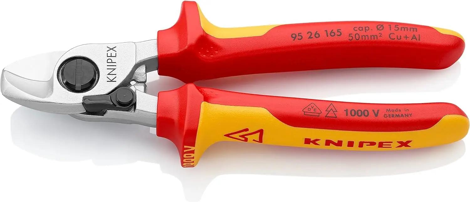 KNIPEX vastupidavad isoleeritud kaablikäärid – turvaline lõikus