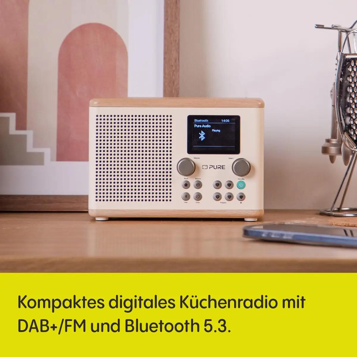 Pure Classic H4 puidust köögiraadio – klassikaline muusikaelamus – detailne vaade