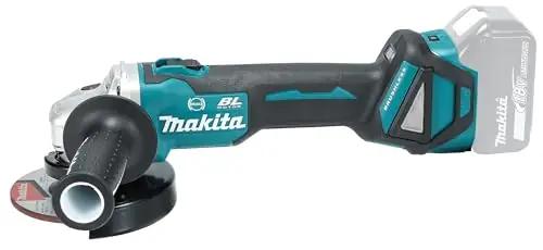 Makita tugev 18 V nurklihvija – vastupidav terasist korpus – pakend ja tarvikud