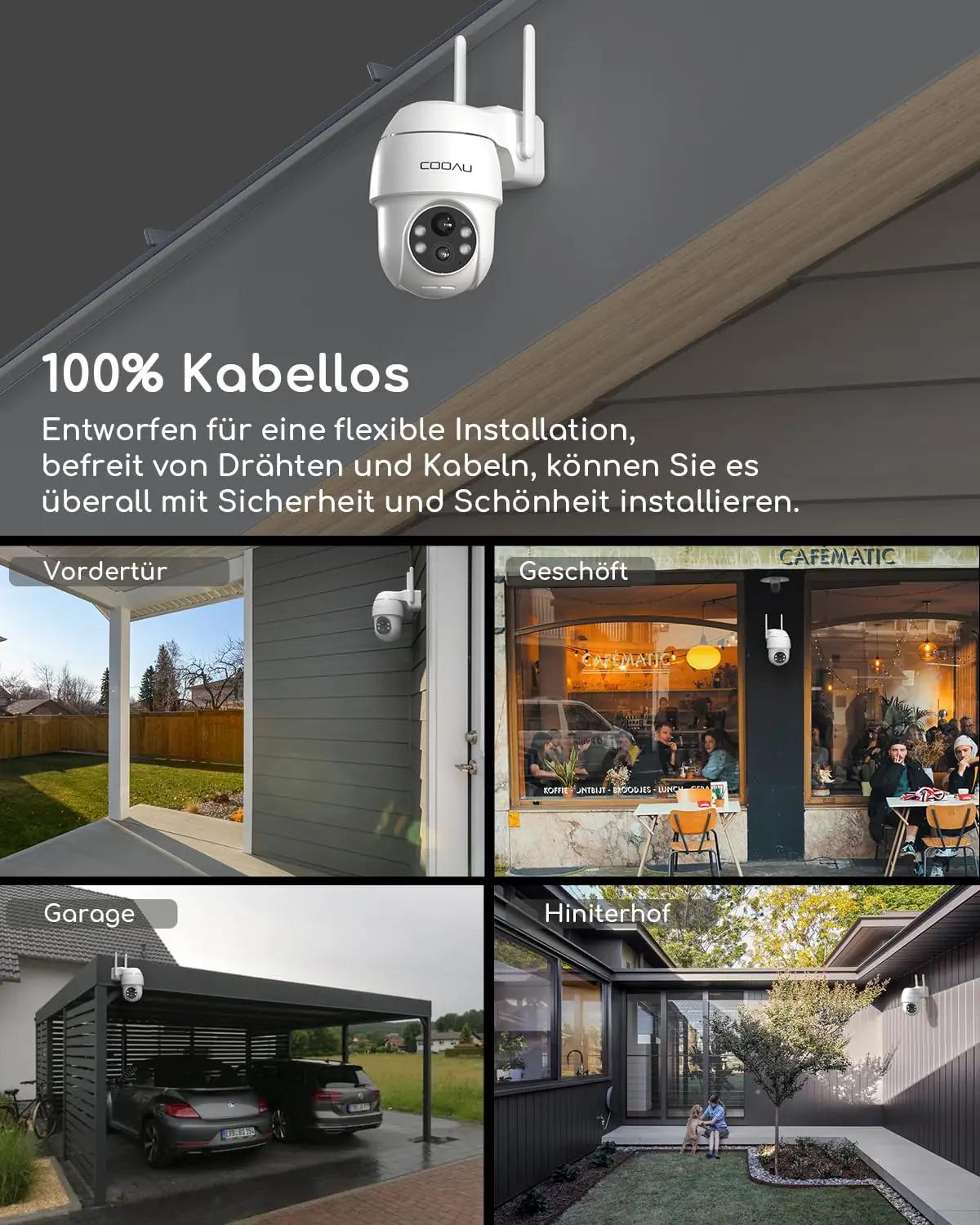 COOAU välikasutusse sobiv kaamera – aku ja IP66 kaitse – pilt 6