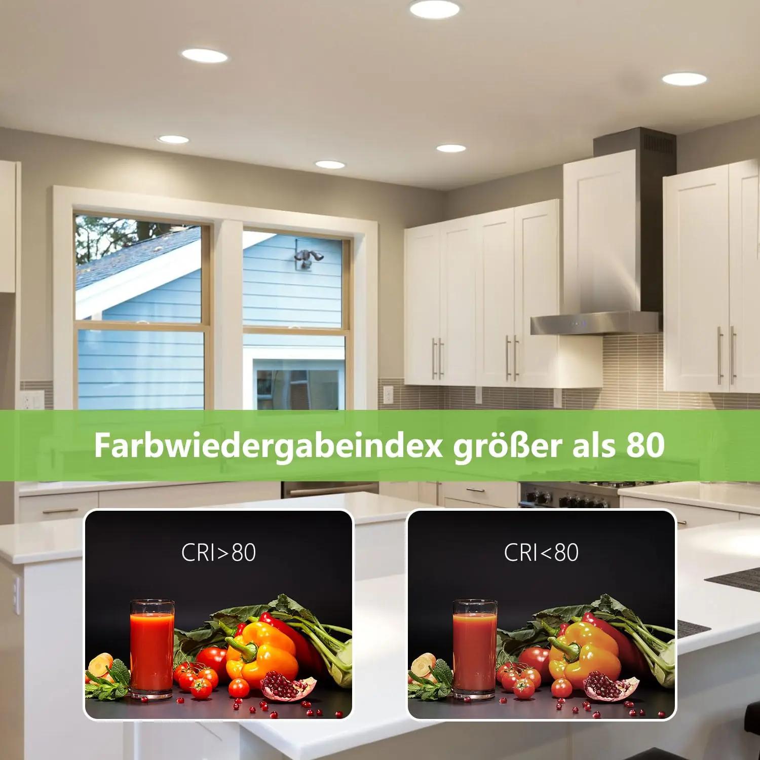 Greenclick madalprofiilne 5x LED sissepaigaldatav valgusti 3000K – lisavaade