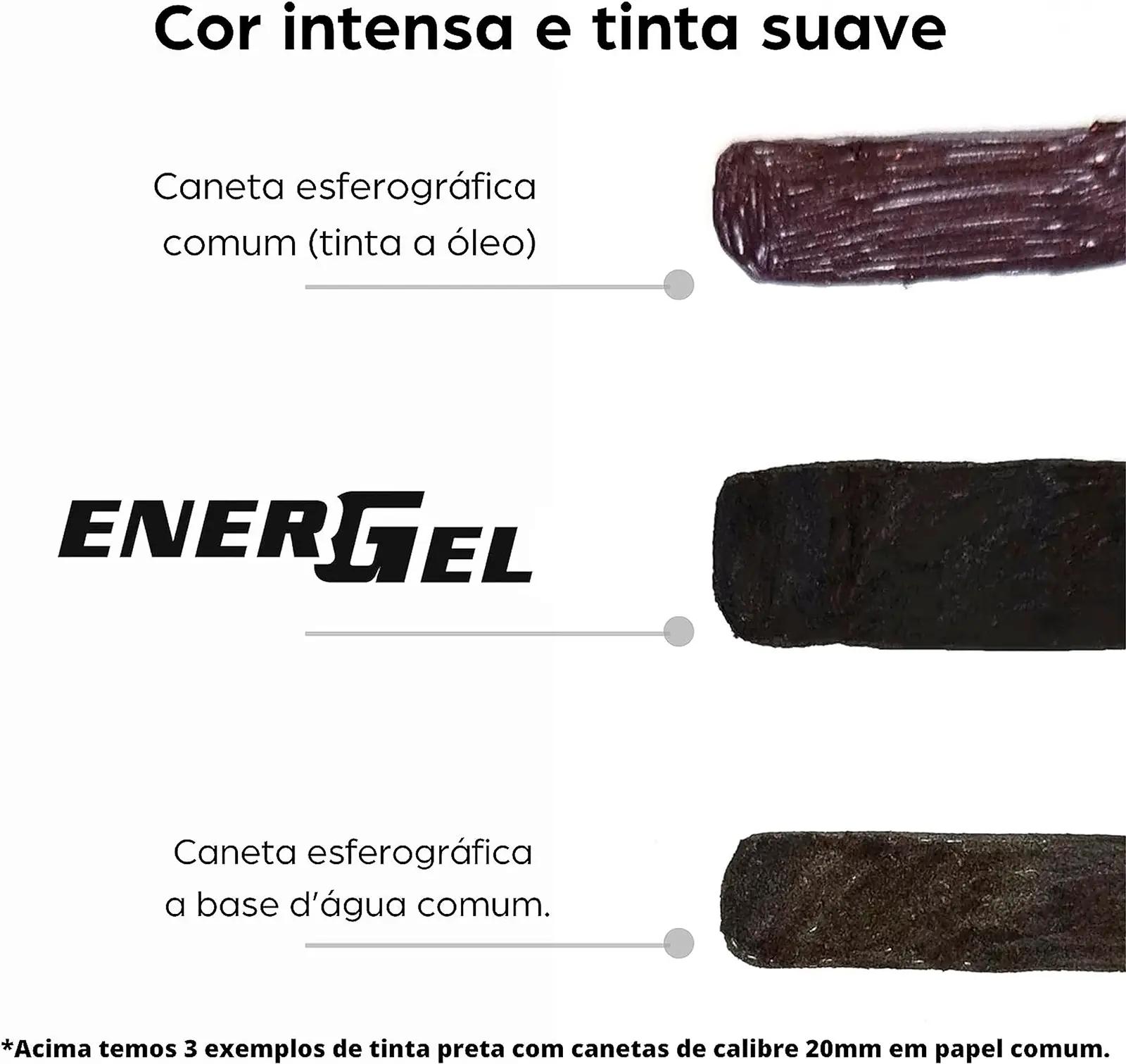 Pentel EnerGel Pure sinine pastapliiats – sile ja kiire kuivamine – detailne vaade
