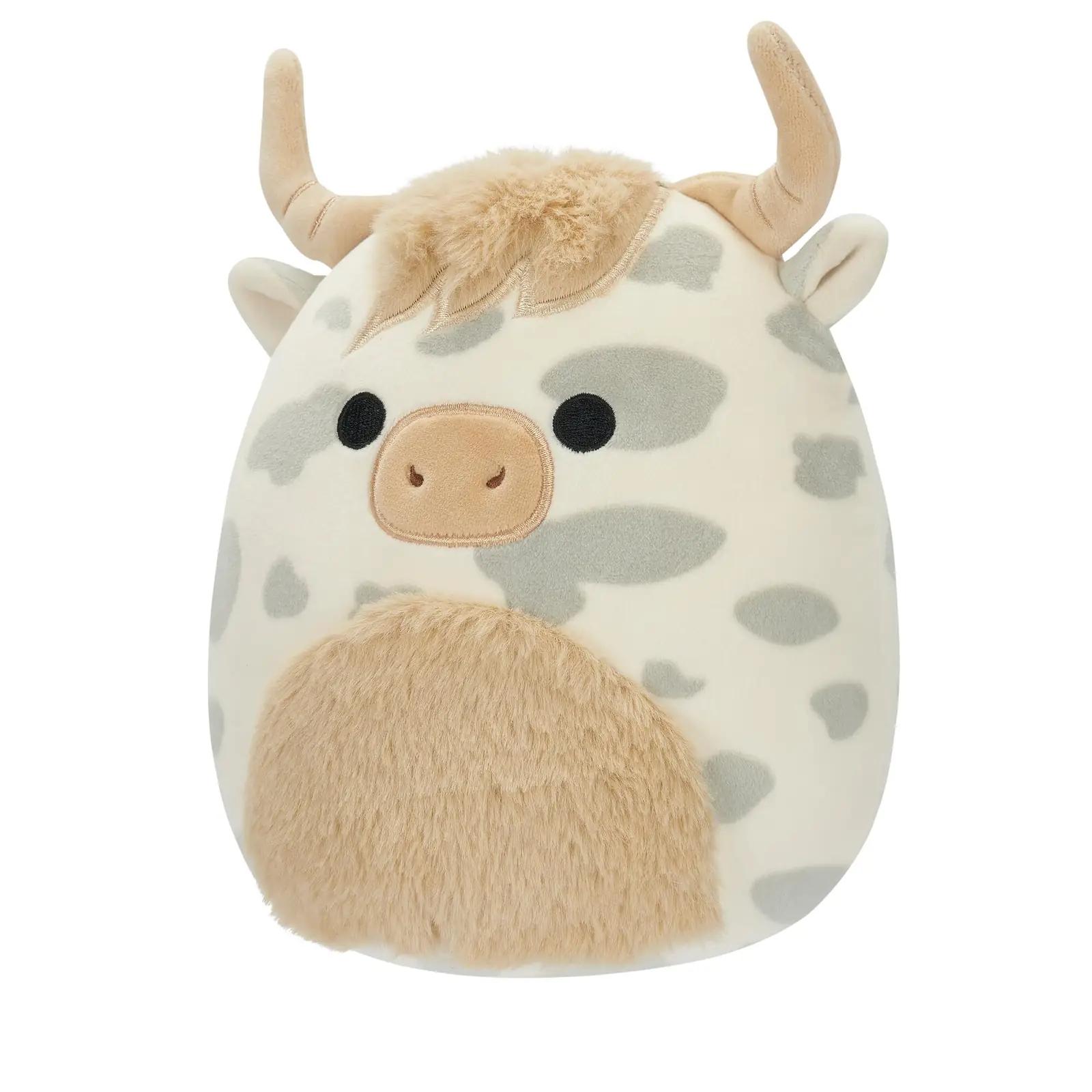 Squishmallows pehme plüüs – Borsa mägilehm 19 cm – detailne vaade