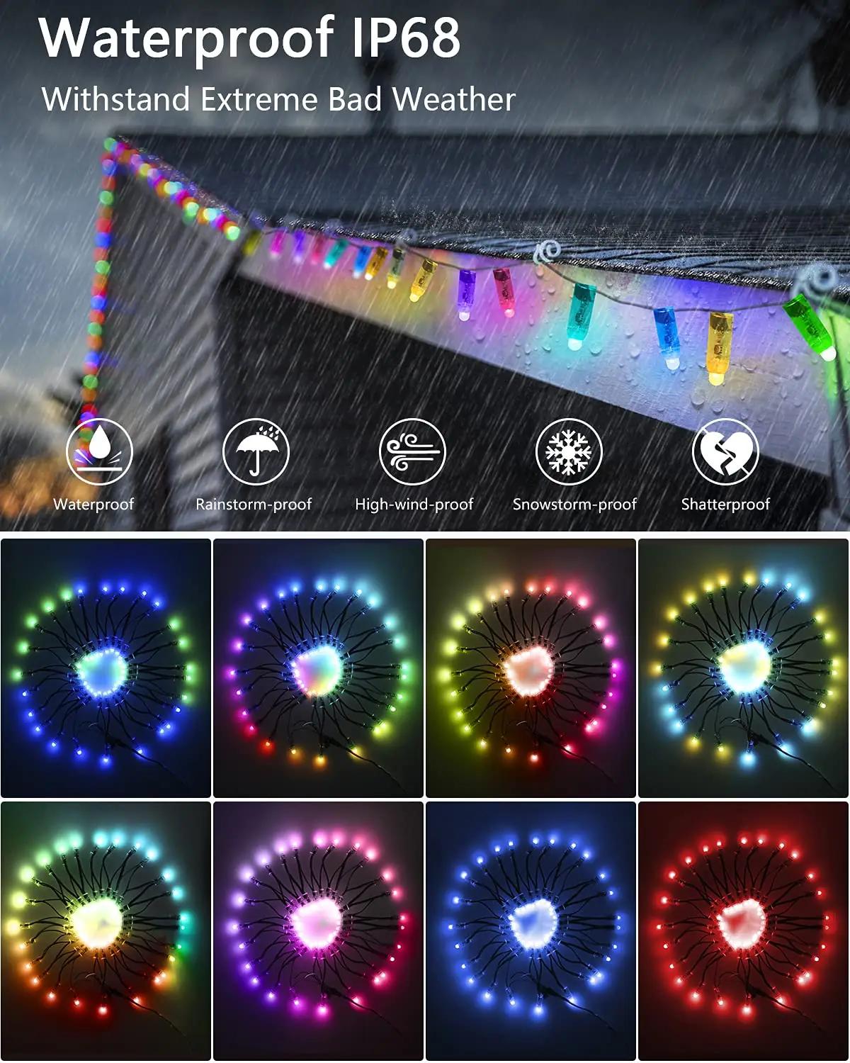 ALITOVE veekindel RGB-dekoratsioon kaabli ja pistikutega – lisavaade