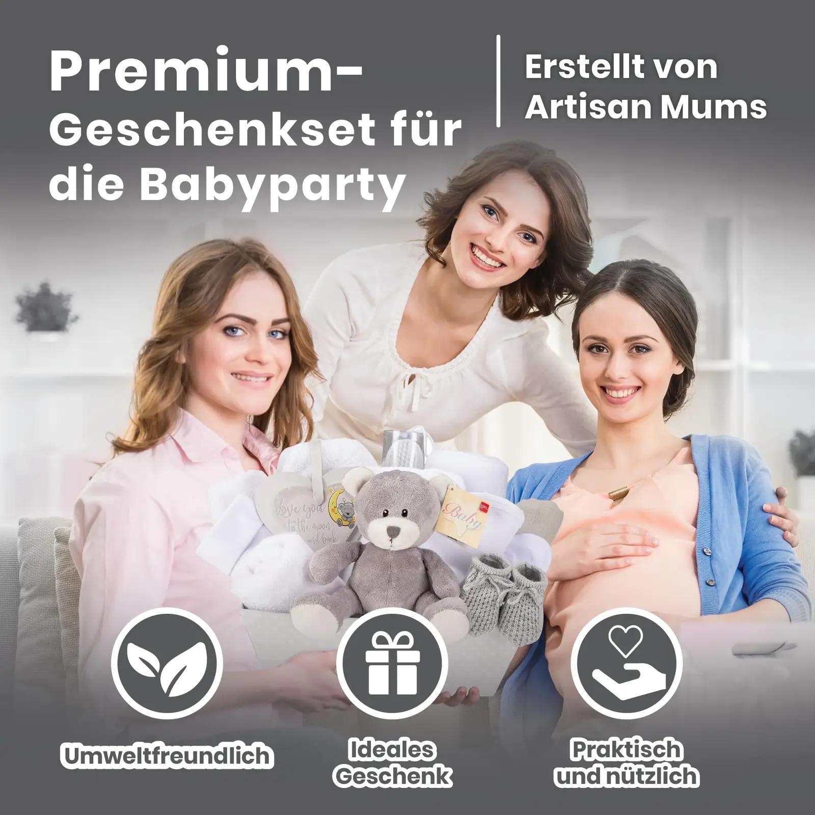 Baby Box Shop pehme puuvillane kingituse komplekt beebile, hall – lisavaade