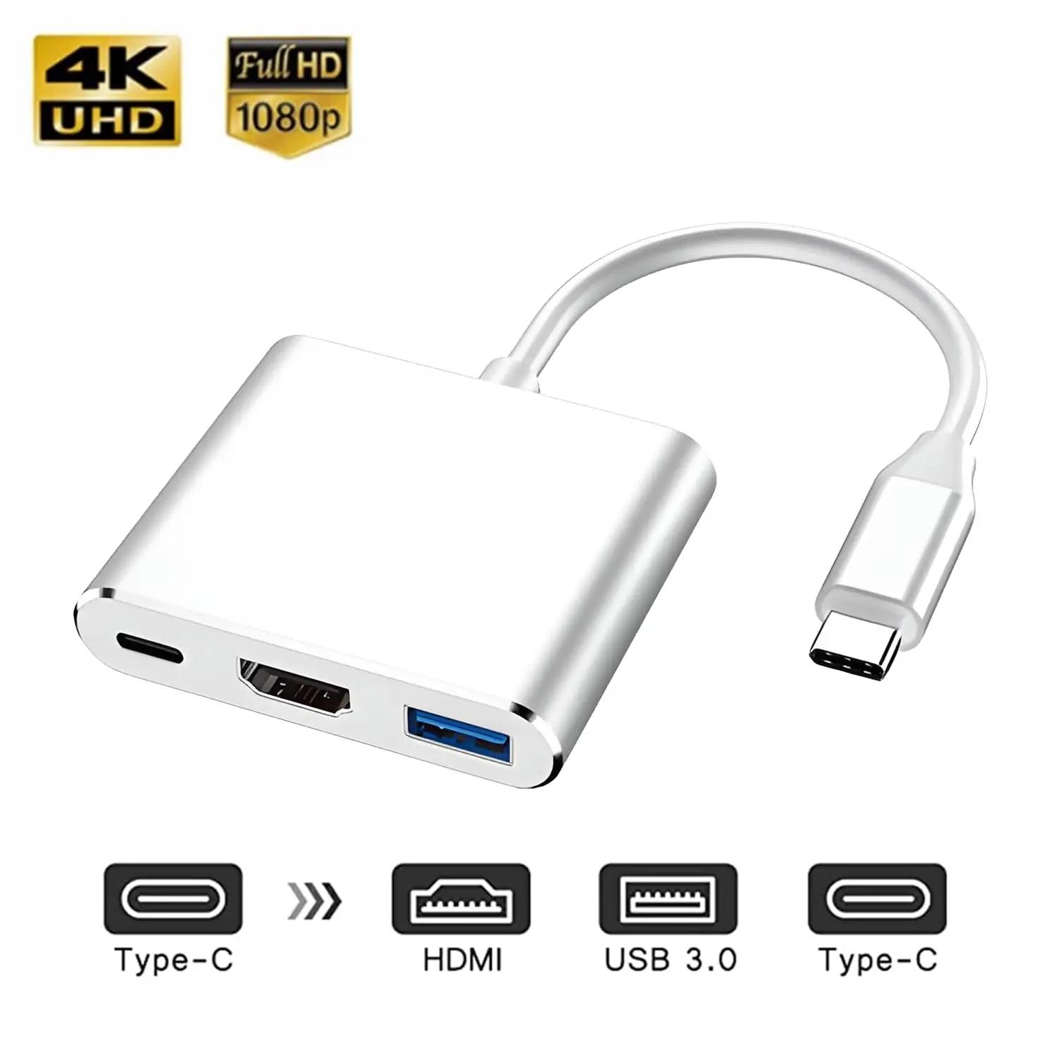 YMY kvaliteetne terasest USB-C HDMI adapter – pilt 6
