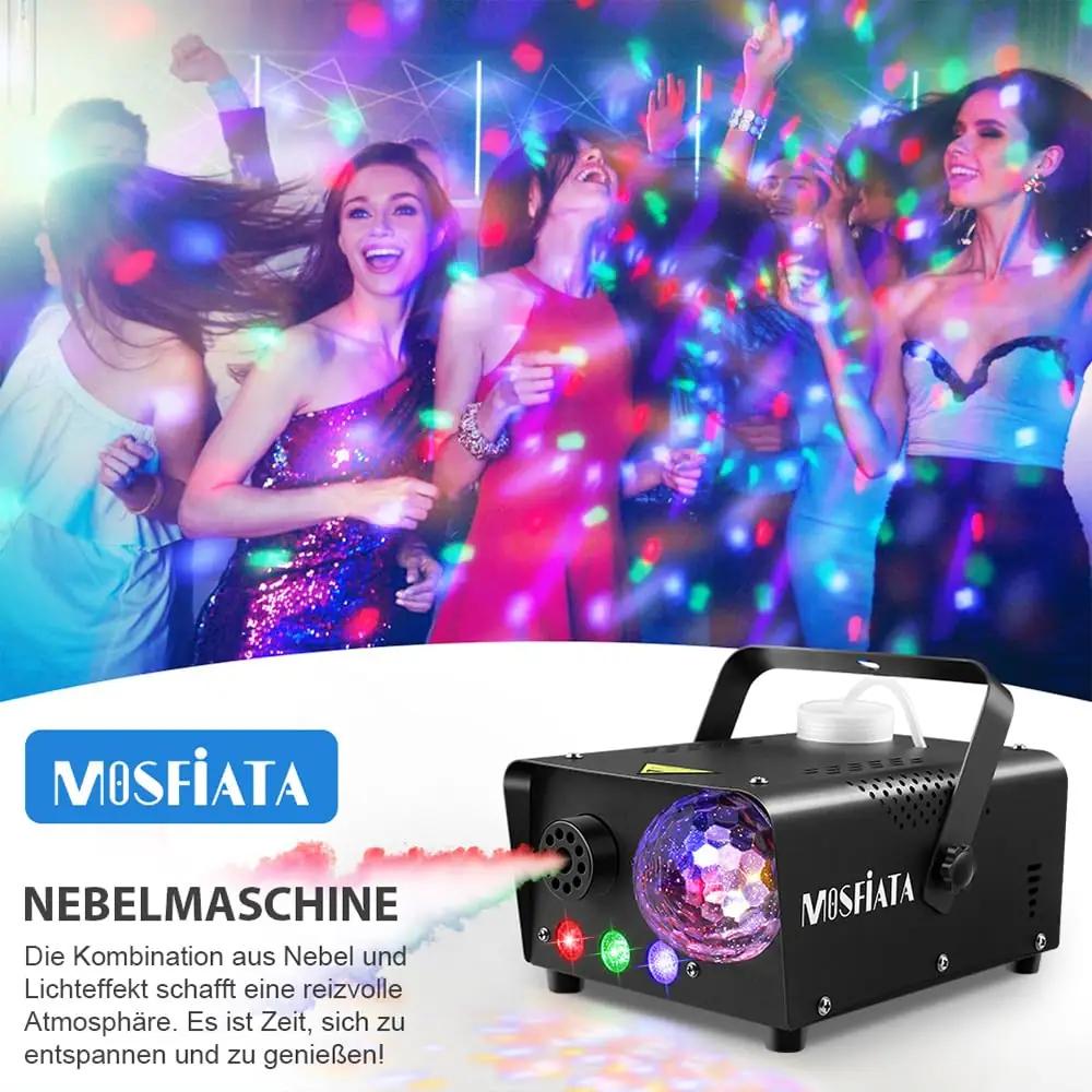 MOSFiATA 600W pilvefänne RGB-LEDidega – pidu ja lavaefekt – detailne vaade