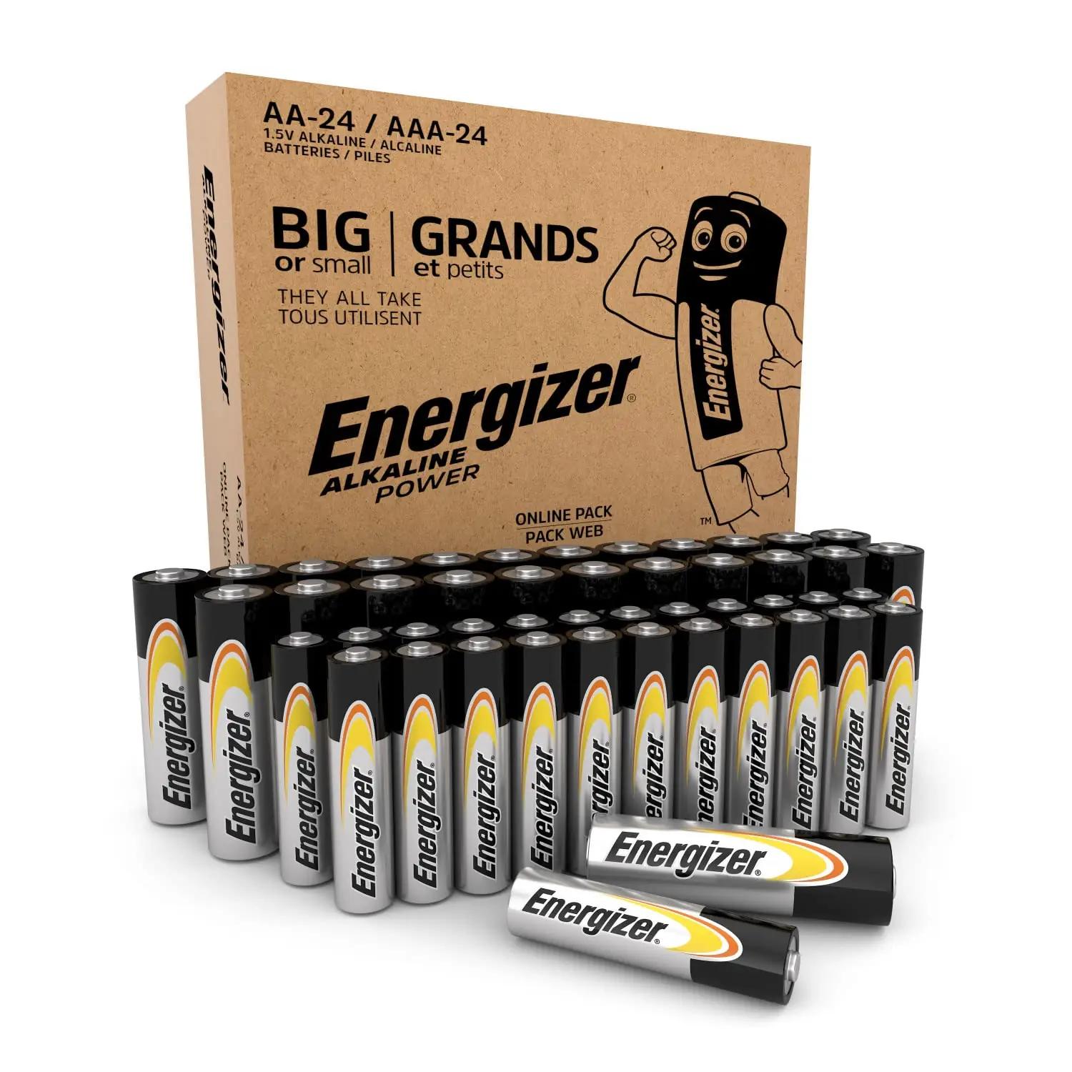 Energizer AA+AAA komplekt – usaldusväärne kodune toide 48tk