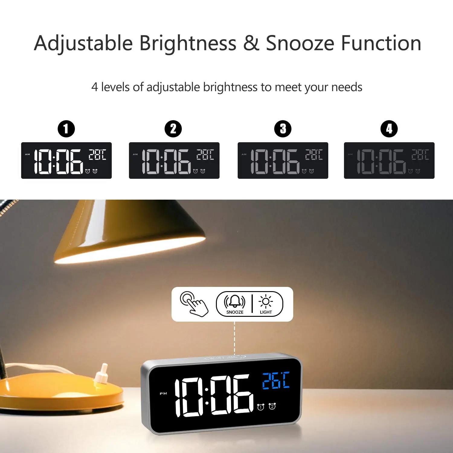 MOSUO elegantne LED-laudkell — kompaktne reisikaaslane – kasutusnäide
