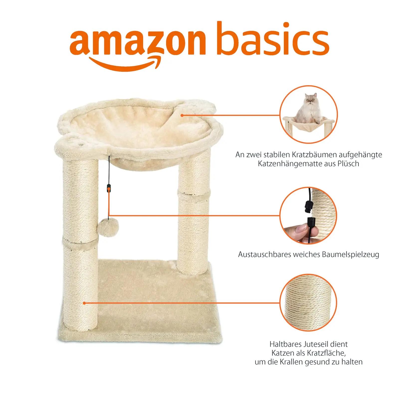 Amazon Basics beez jute kriimimispuu majakese ja hälliga – detailne vaade