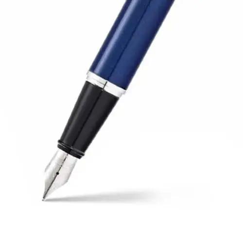 Sheaffer sinine roostevaba täitevpliiats — elegantne kingitus – kasutusnäide