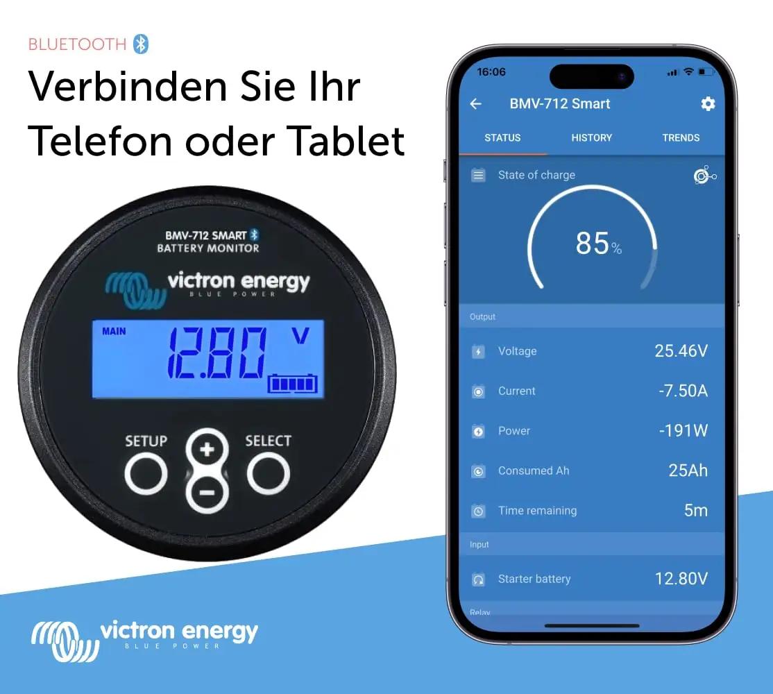 Victron Energy akumonitor BMV-712 Smart – täpne aku jälgija – pakend ja tarvikud