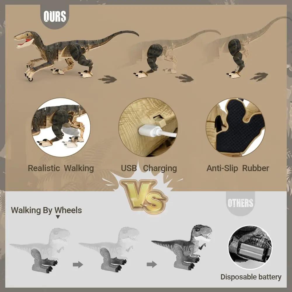 FRUSE realistlik Velociraptor dinosaurus mänguasi lastele – pakend ja tarvikud