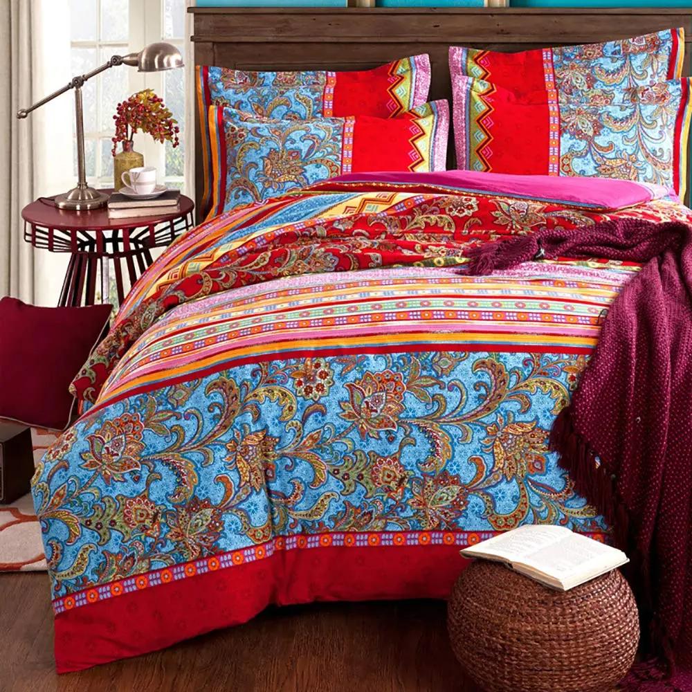 Lanqinglv boho mikrofliisvoodipesu 220×240 cm – detailne vaade