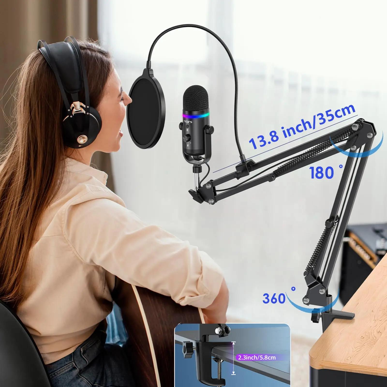 TECURS must plastikust USB-mikrofon sobib streamingule – kasutusnäide