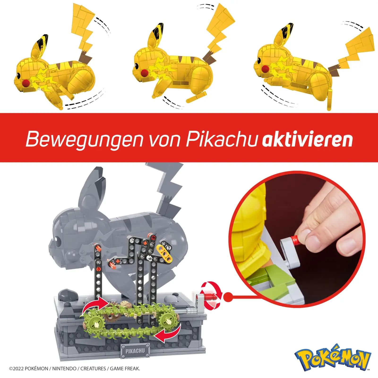 Mega Brands plastist kokkupandav Pikachu figuur – kasutusnäide