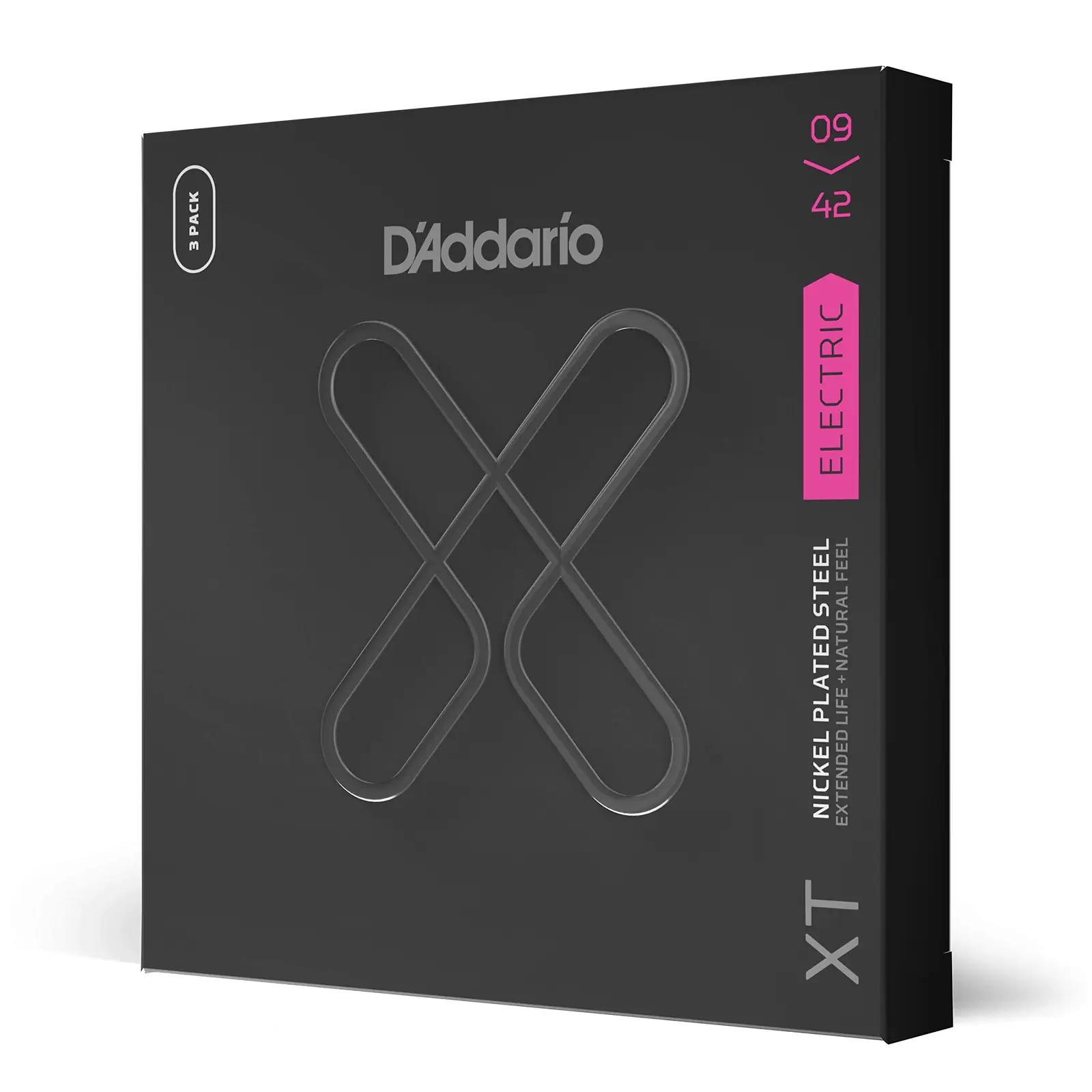 D'Addario XTE0942-3P elektrokitarri keelpaarid – toote esivaade