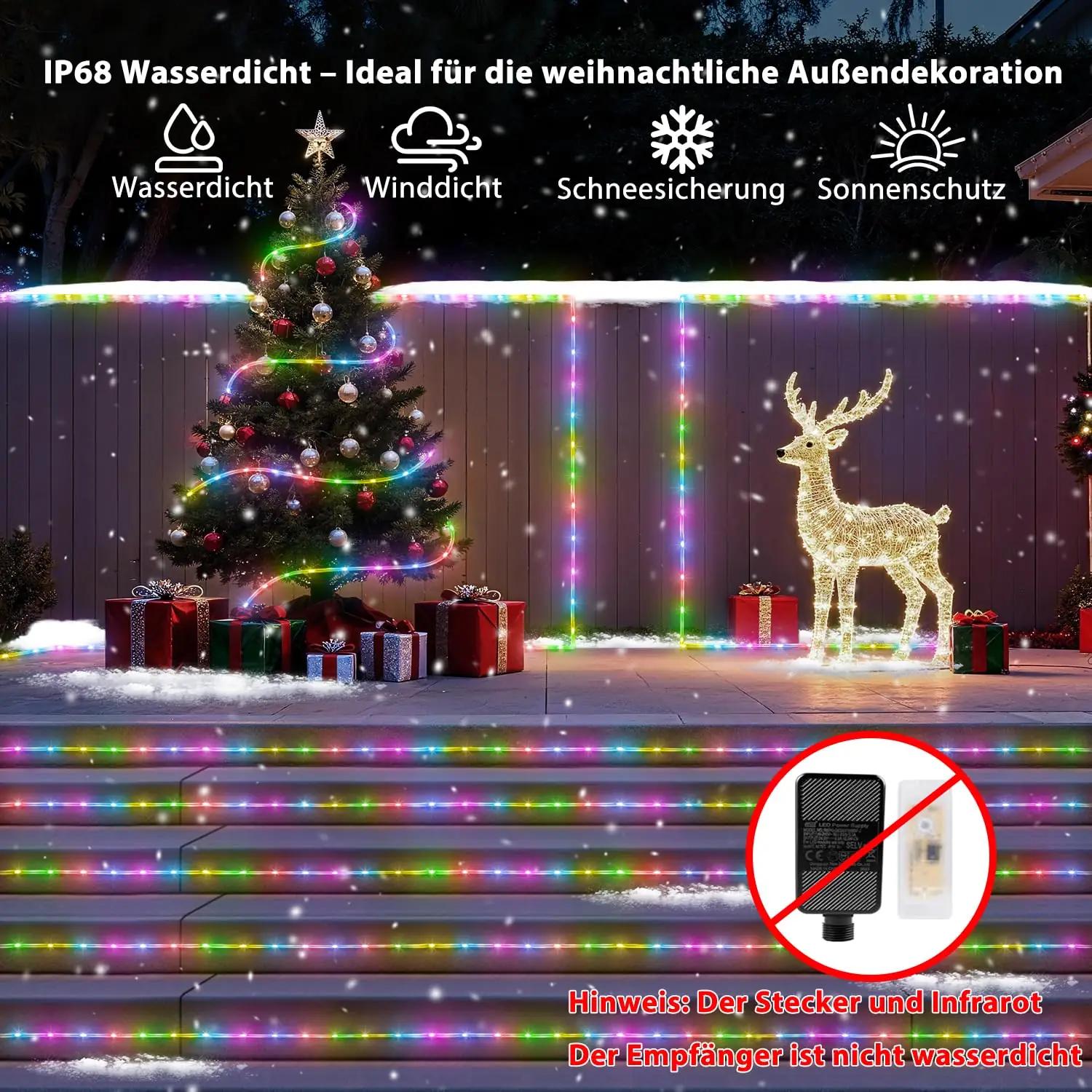 StarryEver LED valgussõlm 20 m — romantiline aiameeleolu – kasutusnäide