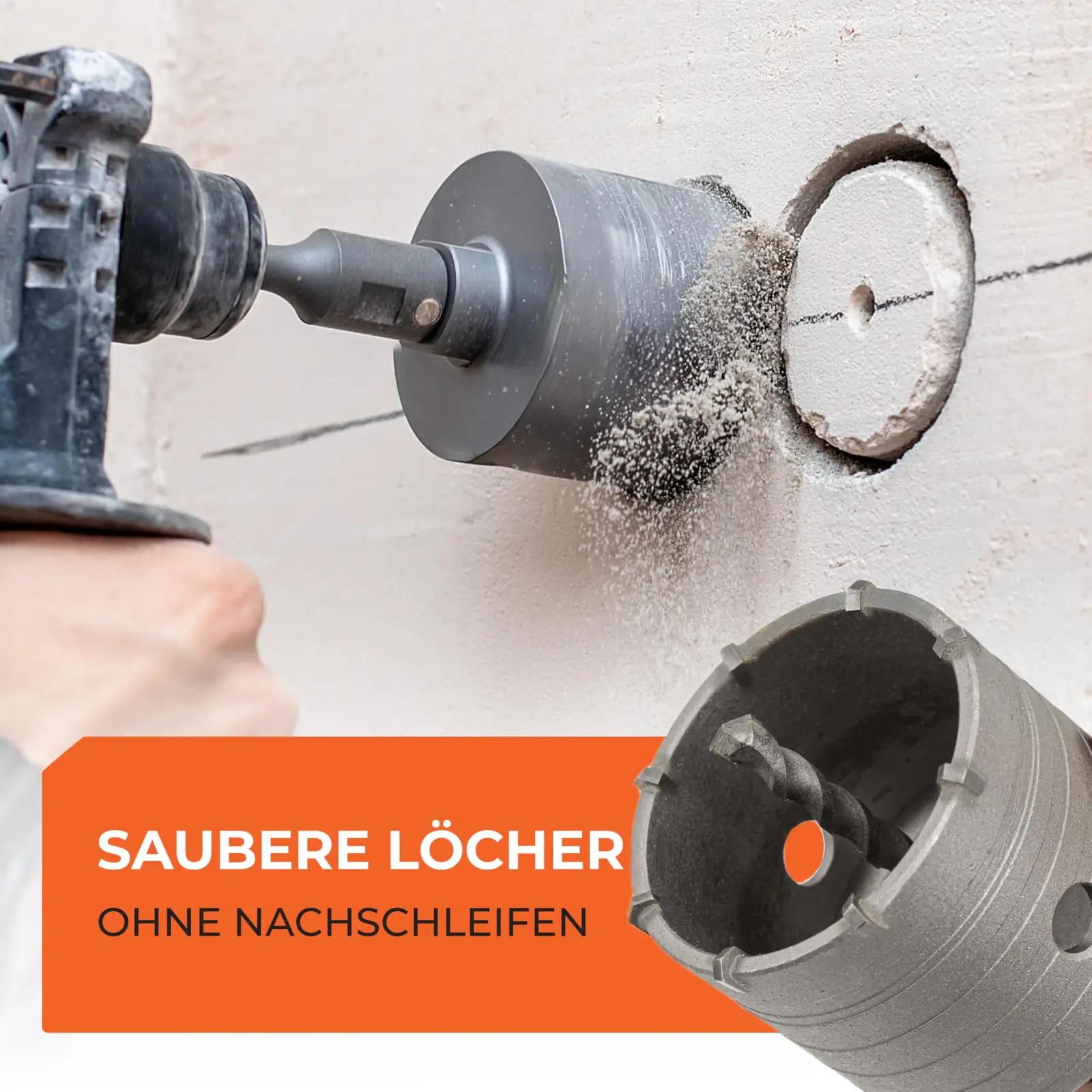 BAUBECK vastupidav 82 mm SDS Plus bohrkrone betoonile – detailne vaade