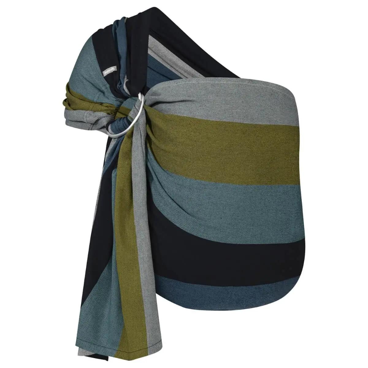 Hoppediz pehme puuvillane ring-sling kandmiseks ja kingiks – detailne vaade