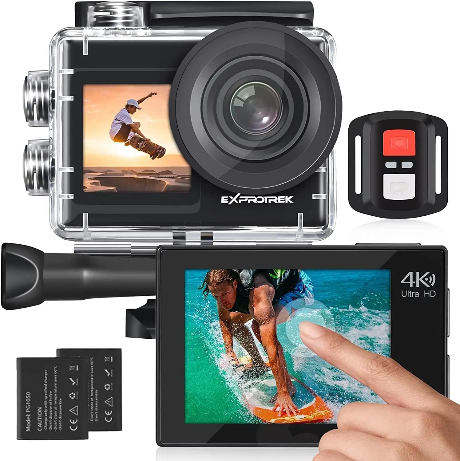 Exprotrek veekindel 4K action-kaamera – ideaalne ujumiseks