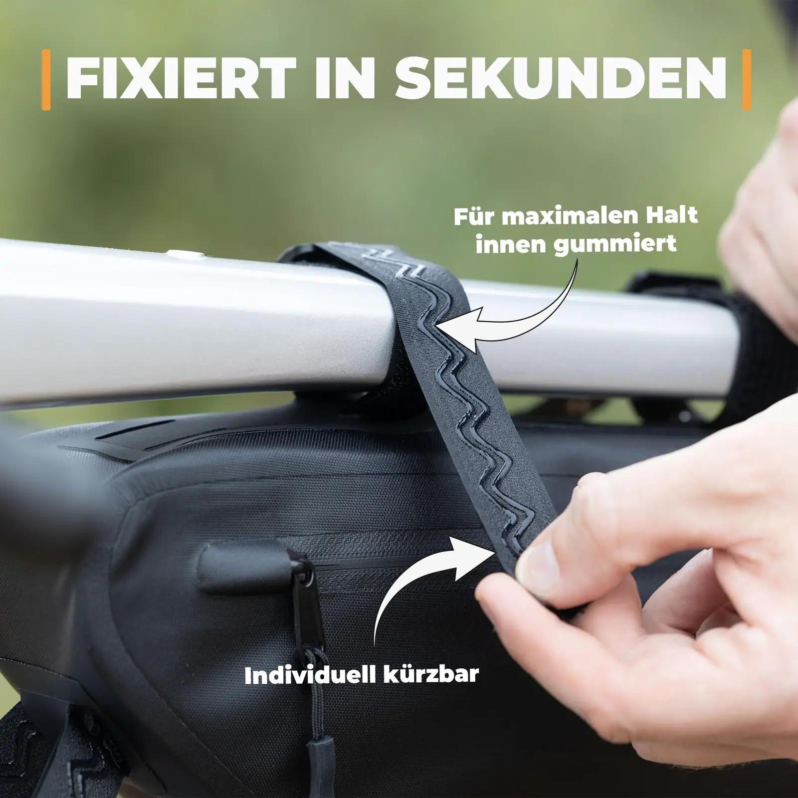 Rovativ veekindel raamikotike 42 cm – mugav bikepacking – kasutusnäide