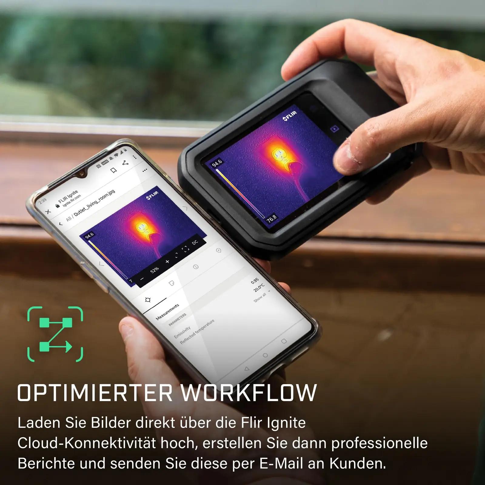 FLIR kompaktne C5 termokaamera – kaasaskantav kontrolliks – lisavaade