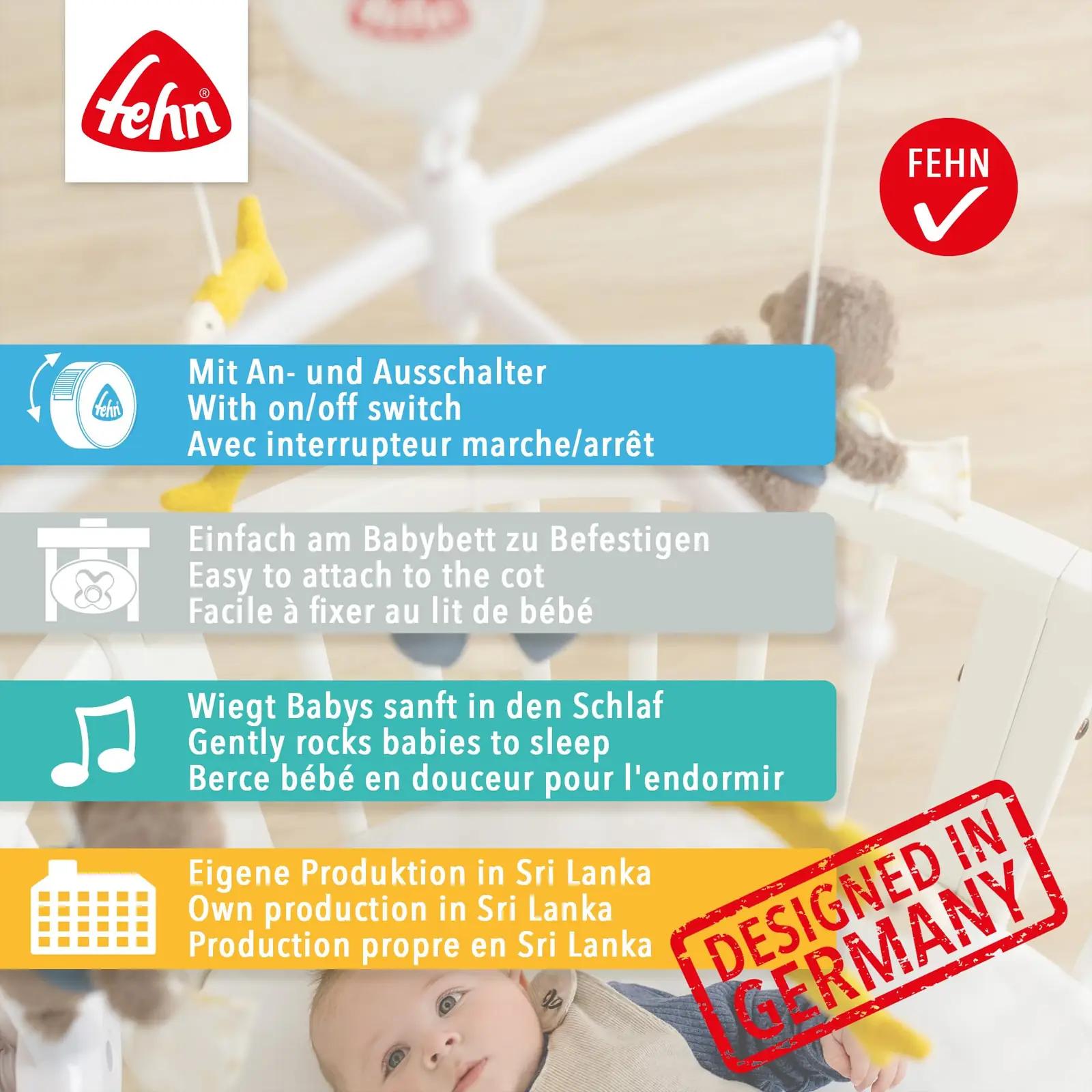 Fehn pehme muusikaline mobiil beebivoodile – rahustav meloodia – pilt 6
