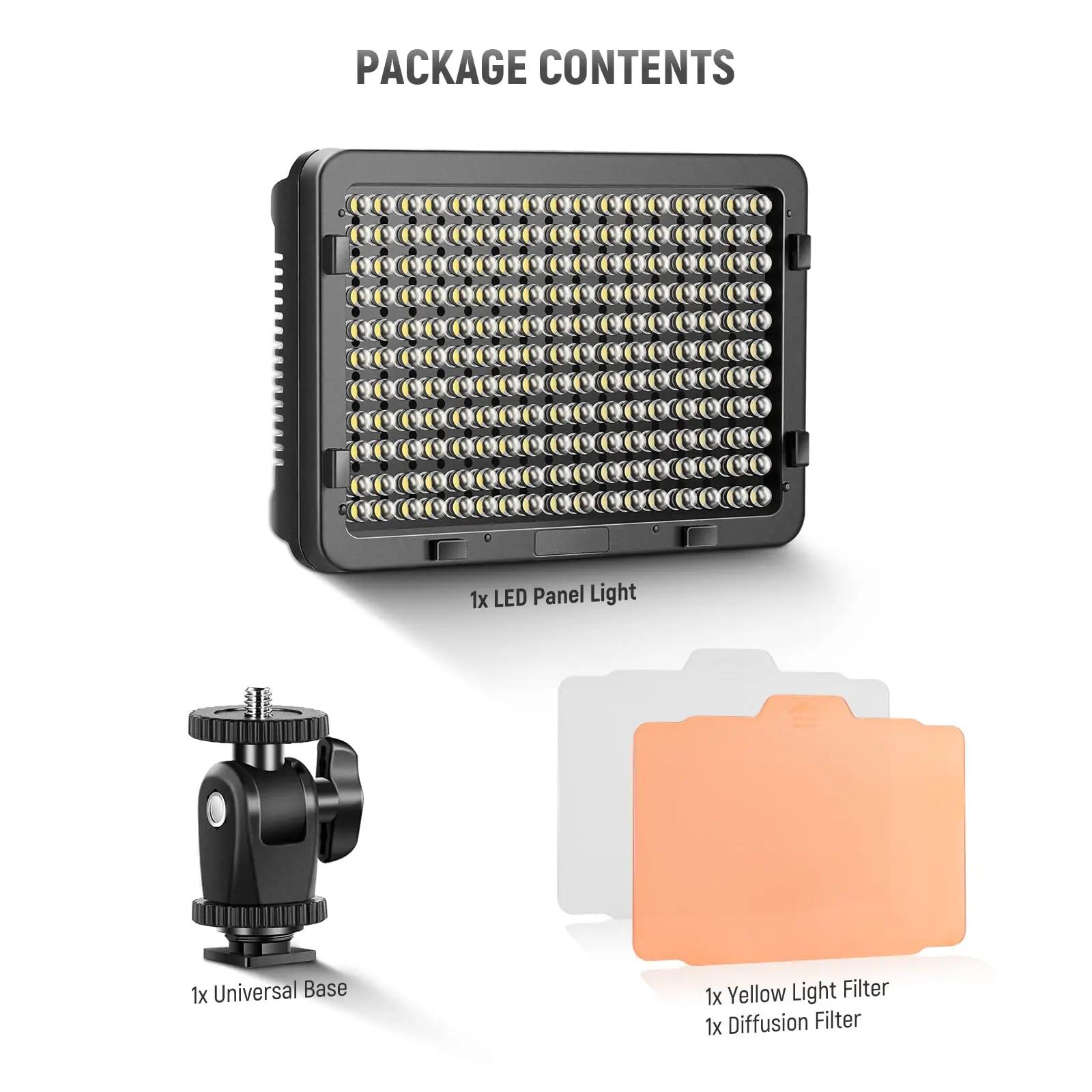 NEEWER kerge 176 LED paneel 5600K – kompaktne stuudiovalgus – pilt 8