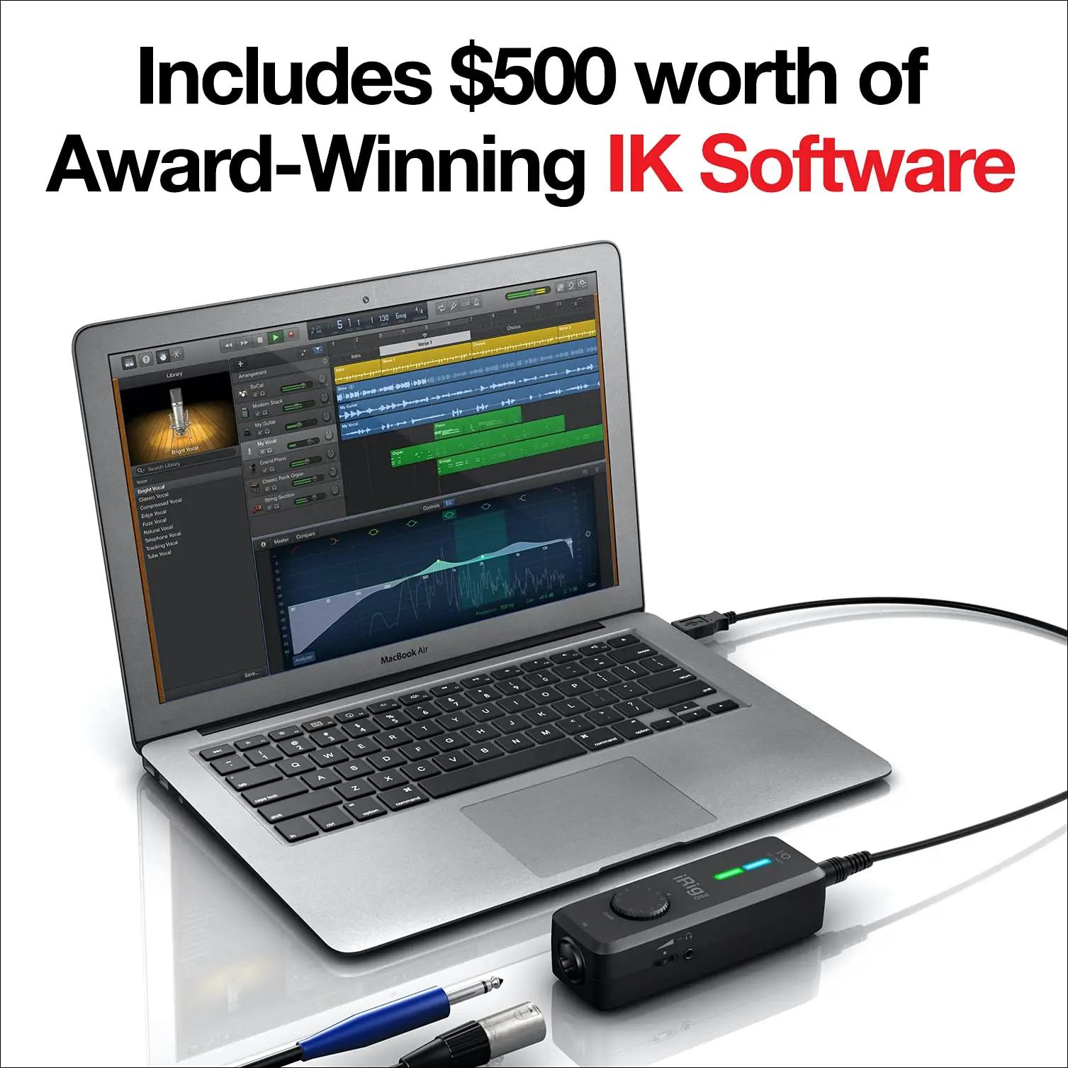 IK Multimedia iRig Pro I/O — kompaktne mobiilne stuudioaudio – lisavaade