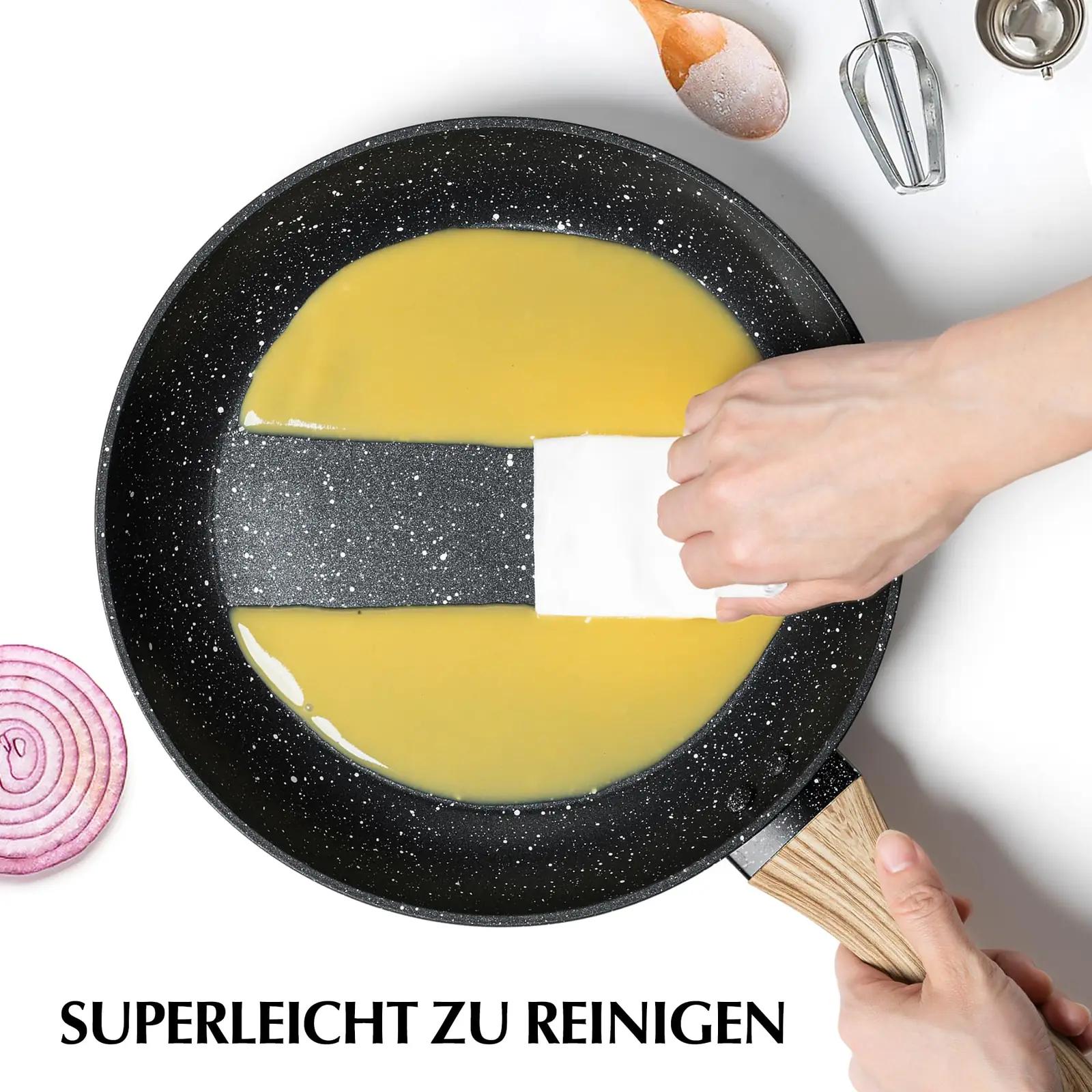 MICHELANGELO kivipõhise 30 cm praepann kaanega – lisavaade