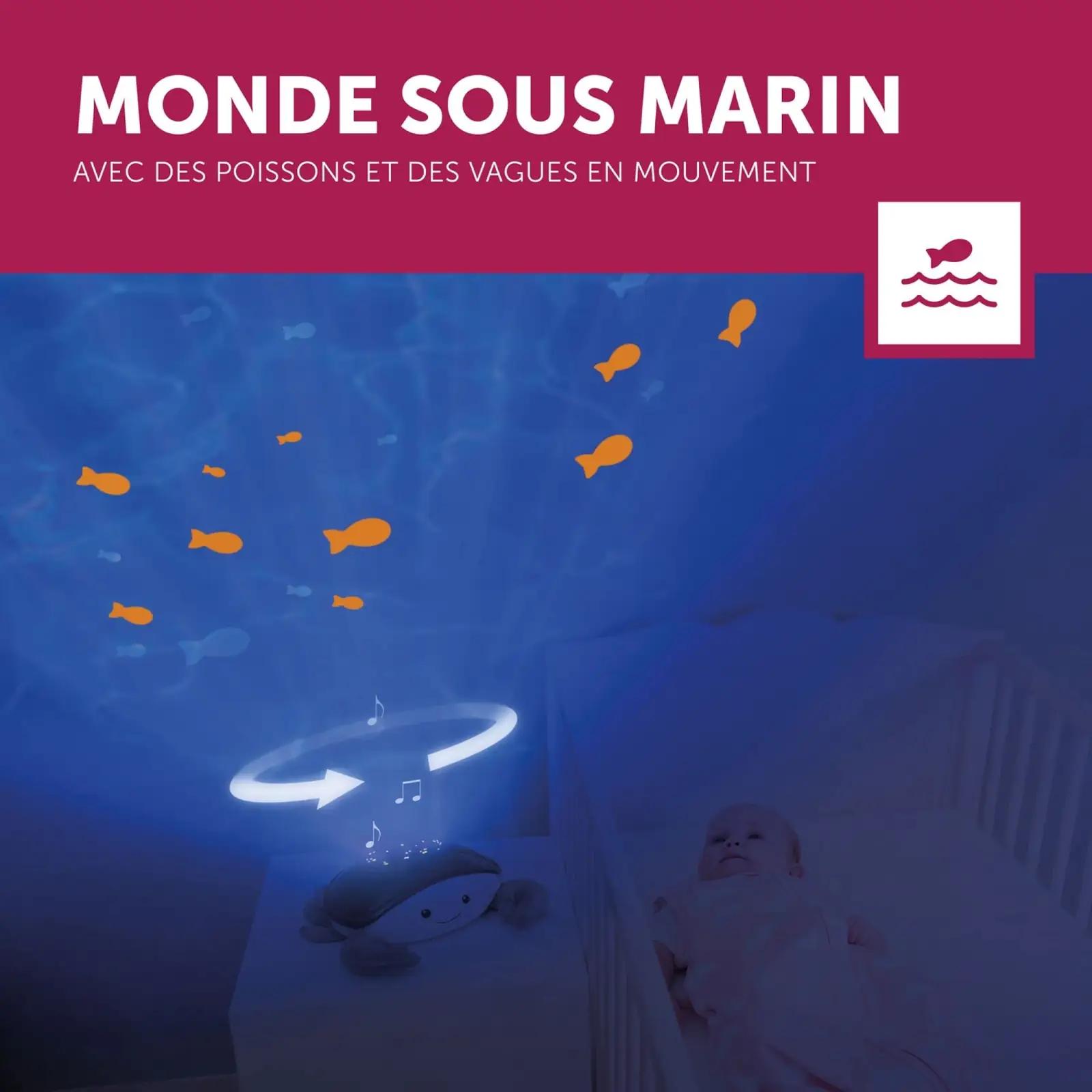 ZAZU pehme akrüülöine projektor — krabi Cody, uneabi – kasutusnäide