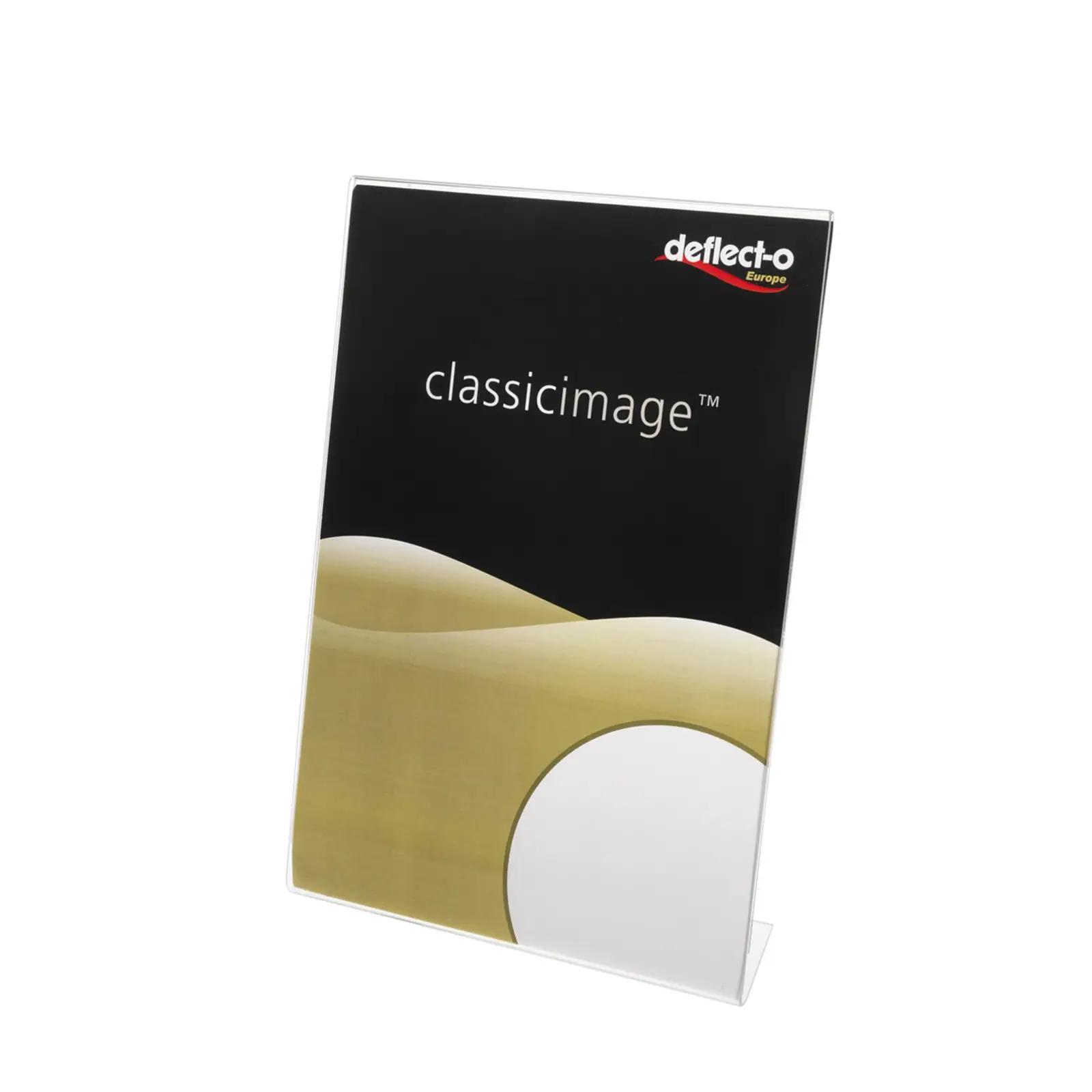 Deflecto akrüül A4 esitlusalus 12‑tk — selge ja stabiilne