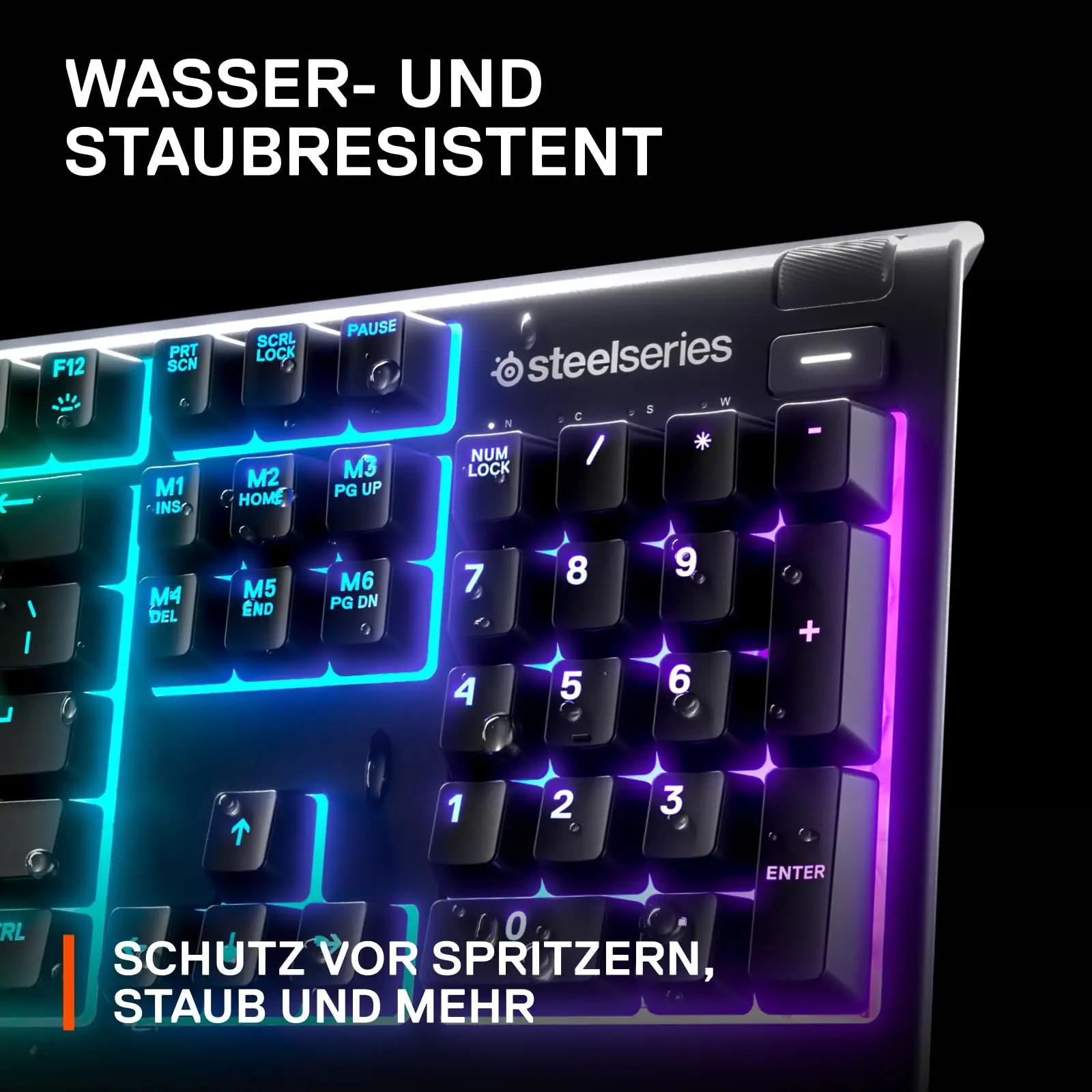 SteelSeries mängutastatur Apex 3 — vaikne ja veekindel valik – lisavaade