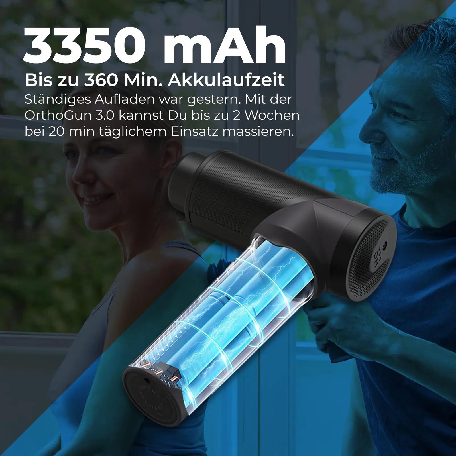 Ortho Mechanik metallist massaazipüstol – sügav lõõgastus OM-3.0 – kasutusnäide