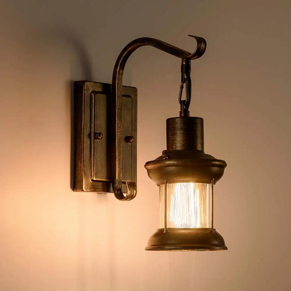 Luling pronksist vintage seinavalgusti – rustikaalne paar – pilt 7