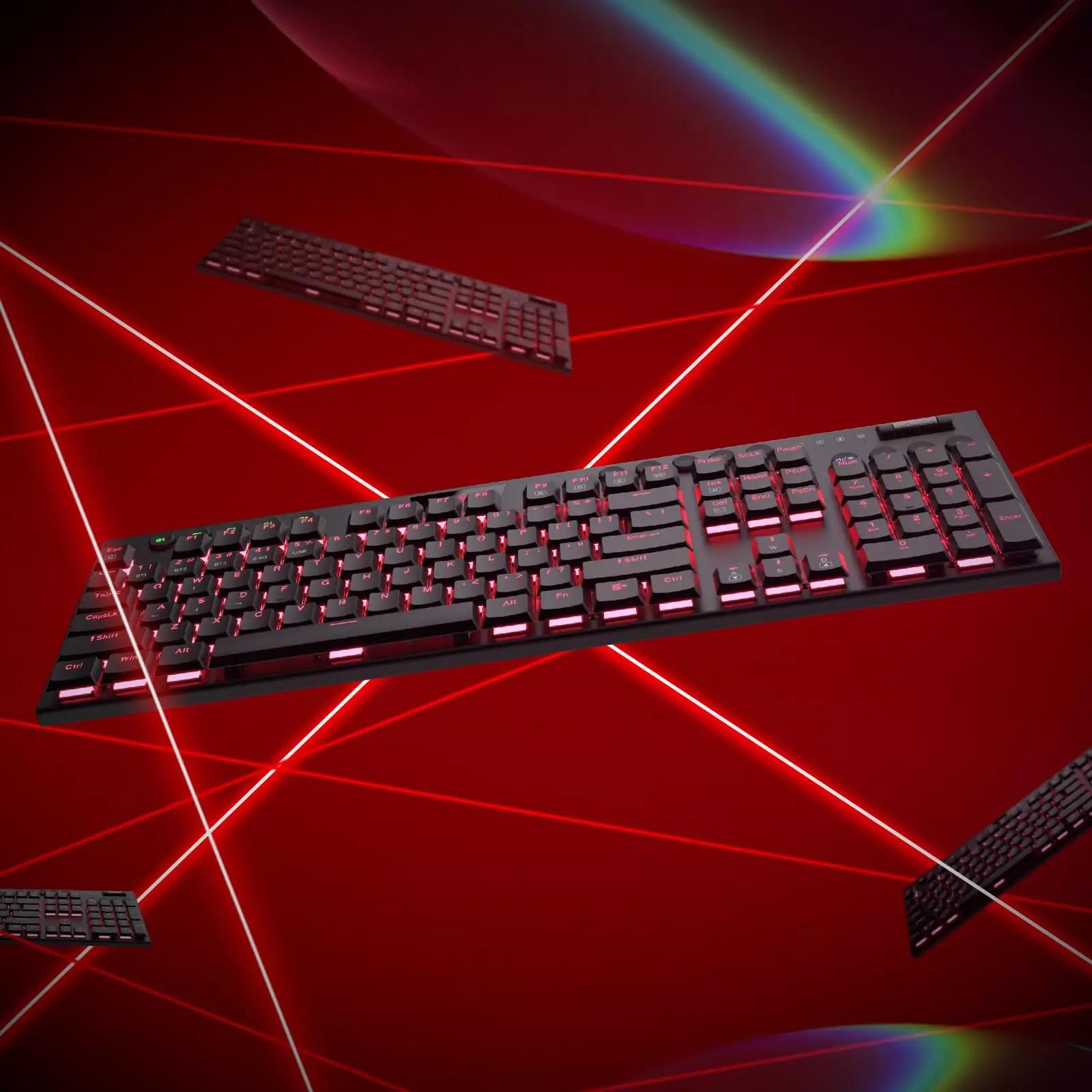 Redragon stiilne mehaaniline K618 klaviatuur – RGB ja tri-režiim – pilt 9