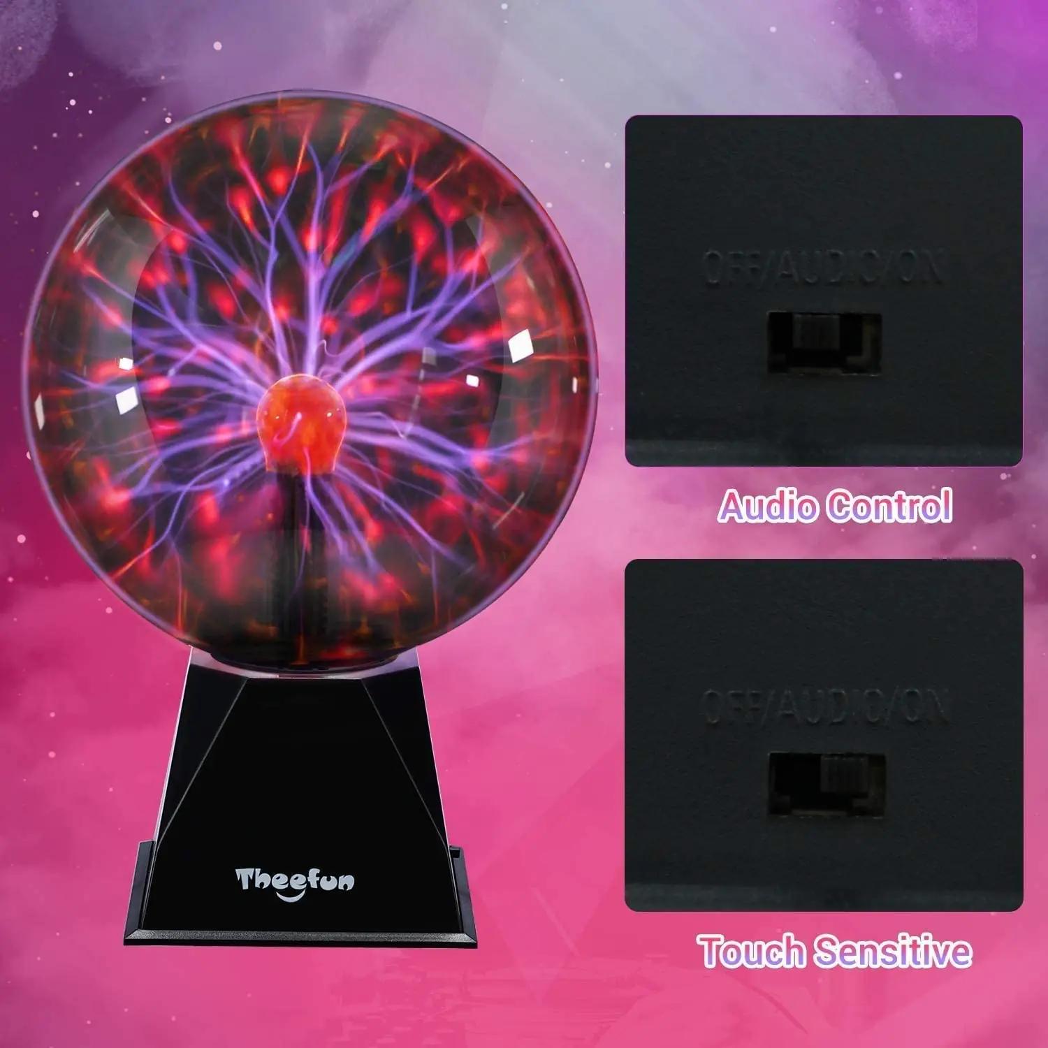 Theefun kristallplasmalamp 20cm — efektne koduvalgustus ja – pilt 7