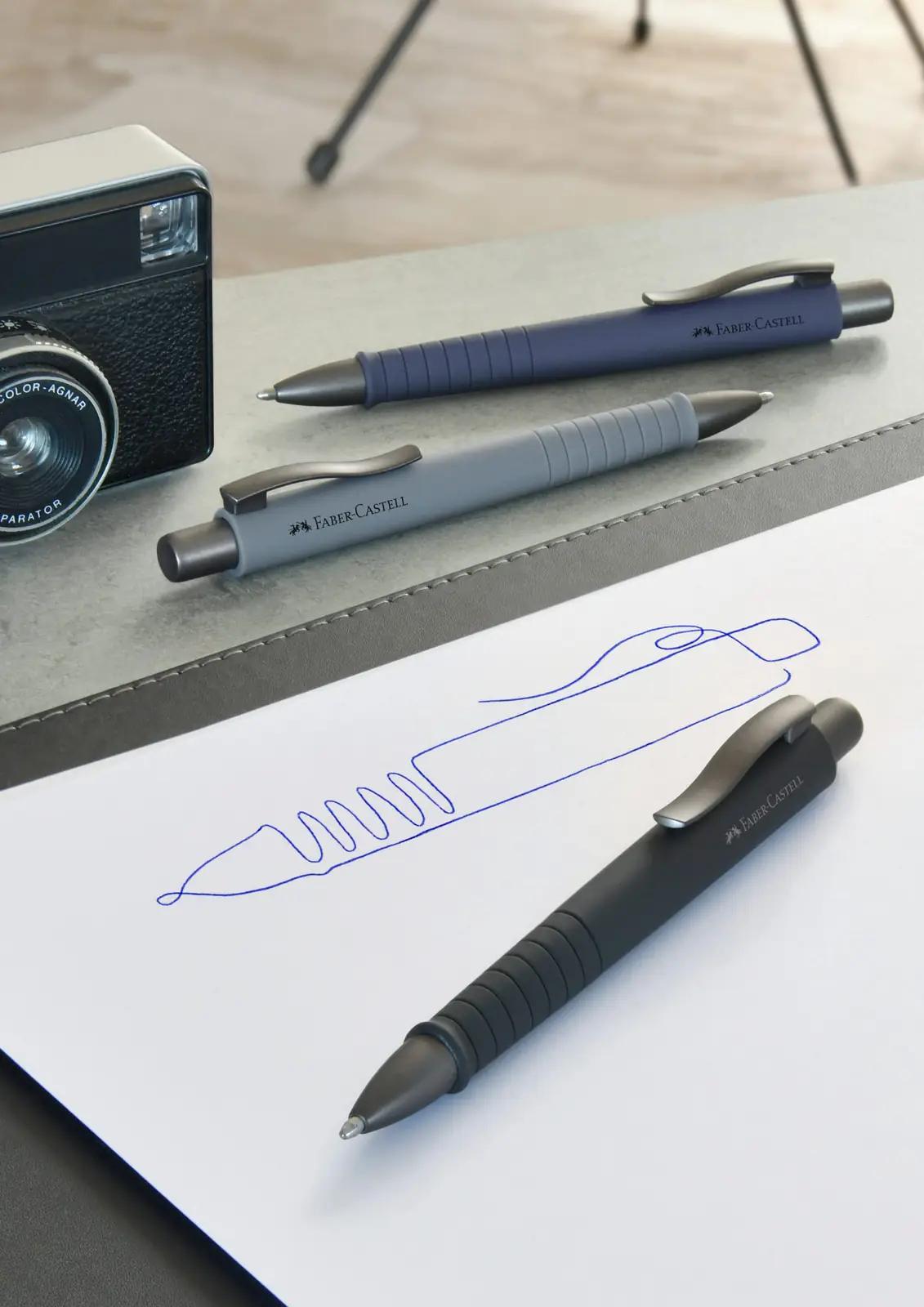 Faber-Castell kirjutuspulk ergonoomiline urban stone grey – pakend ja tarvikud