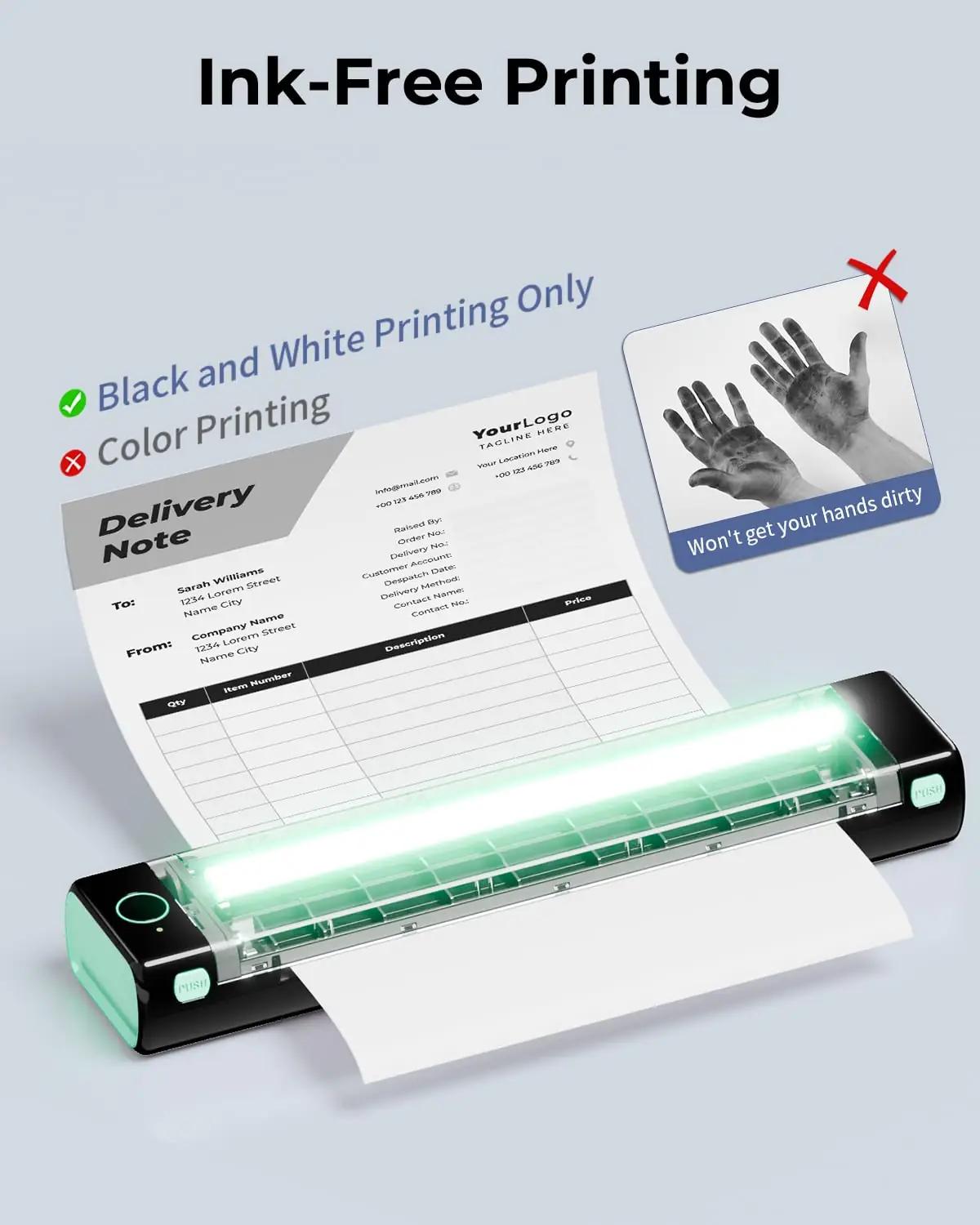 Phomemo kantav termoprinter M08F – A4 mobiilne trükk – pilt 7