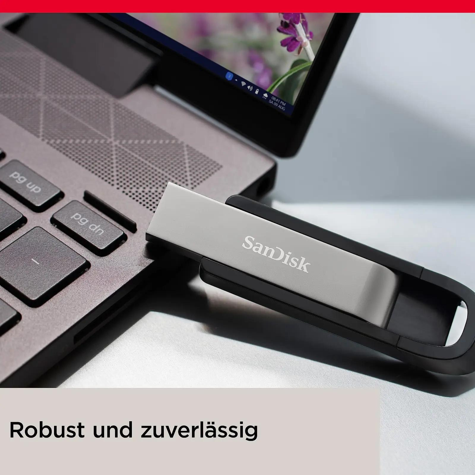 SanDisk kiire 128 GB USB-mälupulk – kaasaskantav ja vastupidav – lisavaade