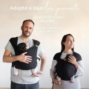 Boba Bliss elastne puuvillane kanderätik, vastsündinust kuni 16 kg, pilt 2