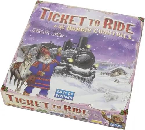 Days of Wonder paberist lauamäng – Ticket to Ride Nordic – detailne vaade