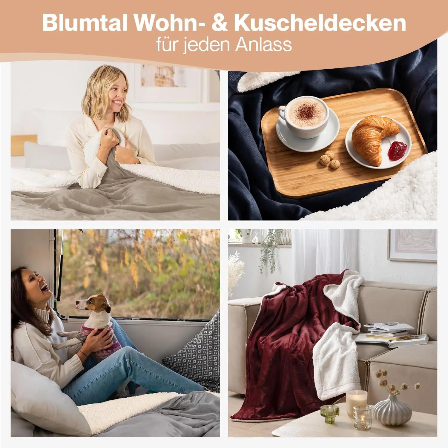 Blumtal pehme Sherpa pleed 230×270 cm – soe ja luksuslik – lisavaade