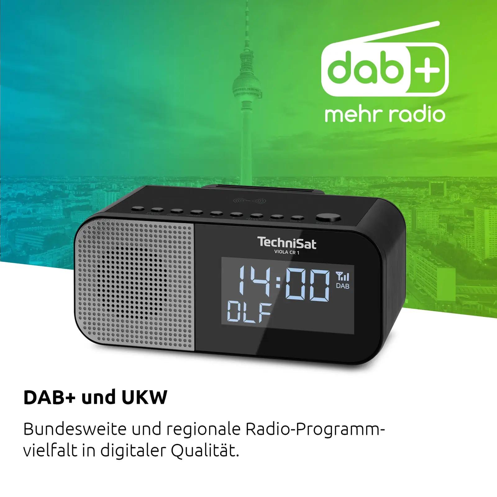 TechniSat äratuskell VIOLA CR 1 — traadita laadimisega ja DAB+ – kasutusnäide