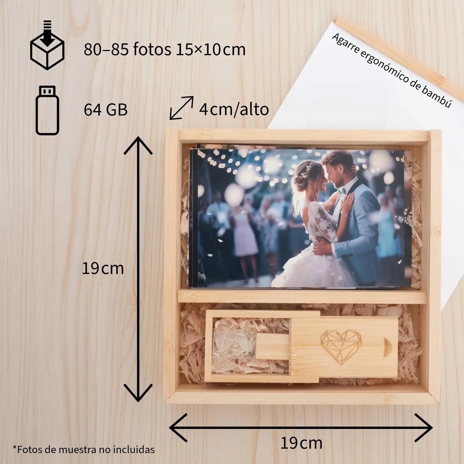 ZELEKTA bambusest USB-mälupulk 64 GB — looduslik kingitus – kasutusnäide