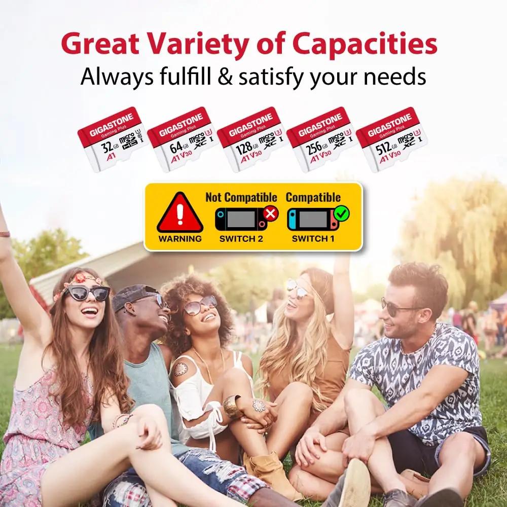 Gigastone 5×32GB microSD komplekt — vastupidav salvestusvideole – pilt 8