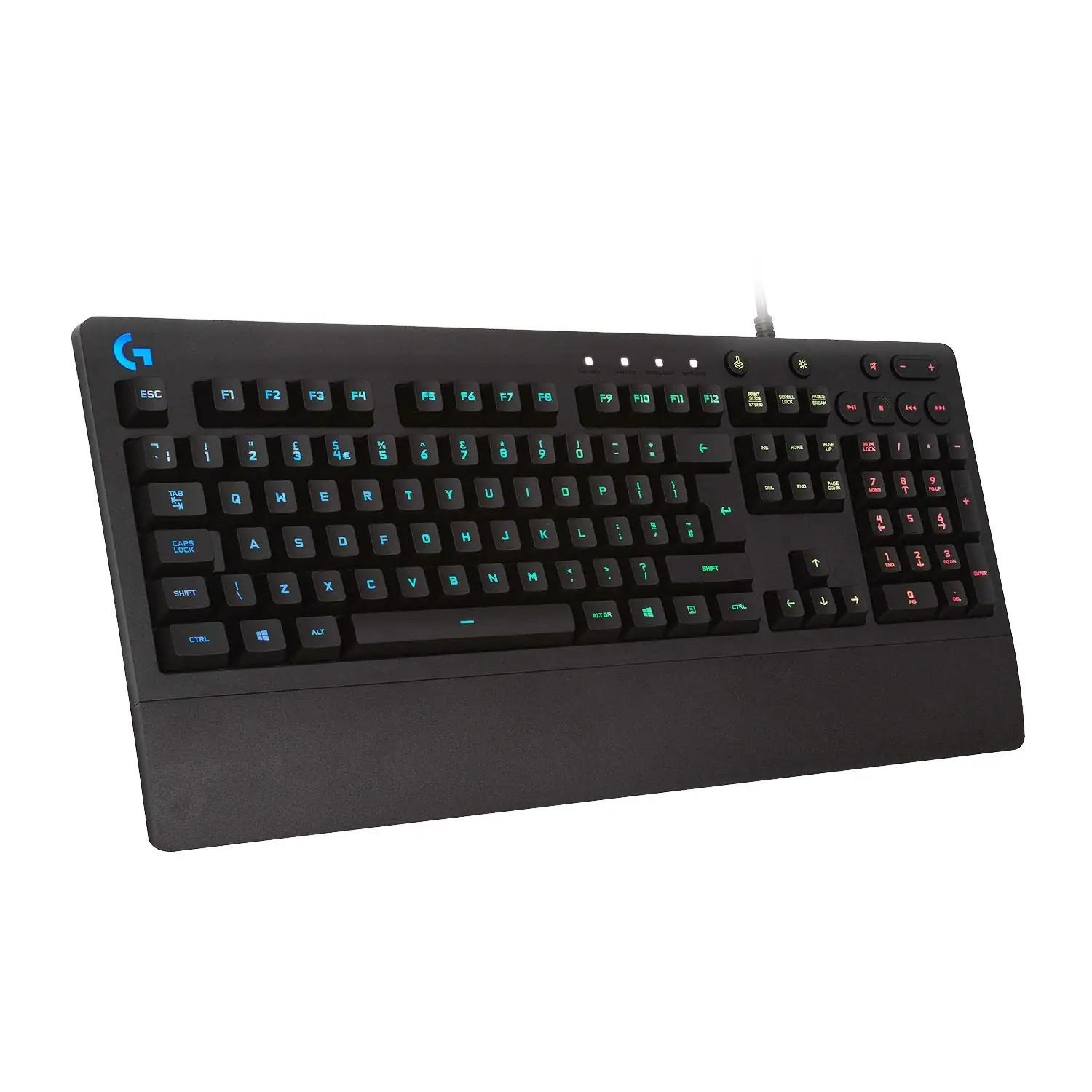 Logitech G mugavust ja RGB-valgustusega mängutastatur