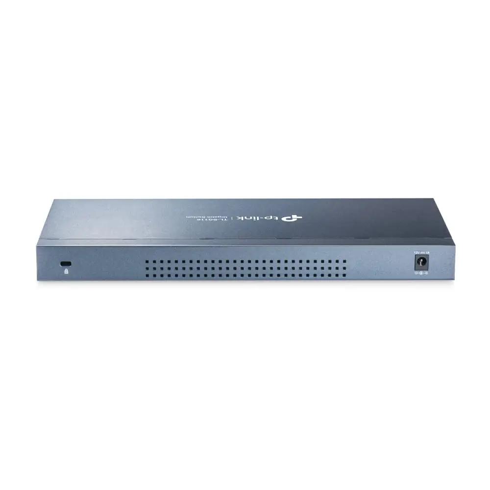 TP-Link metallist 16-port Gigabit switch — töökindel – pakend ja tarvikud
