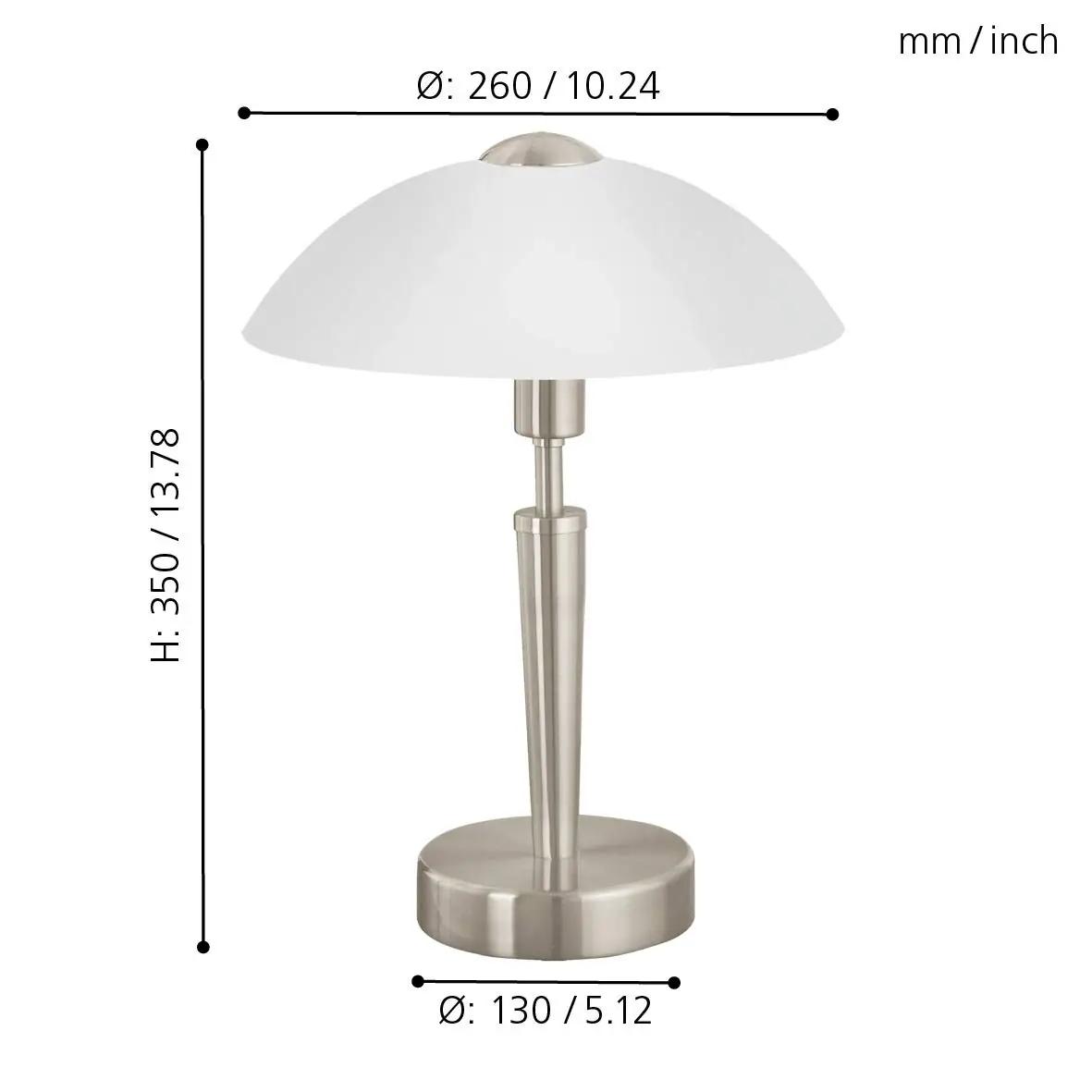 EGLO lauavalgusti niklitatud metallist elegantne lamp – lisavaade